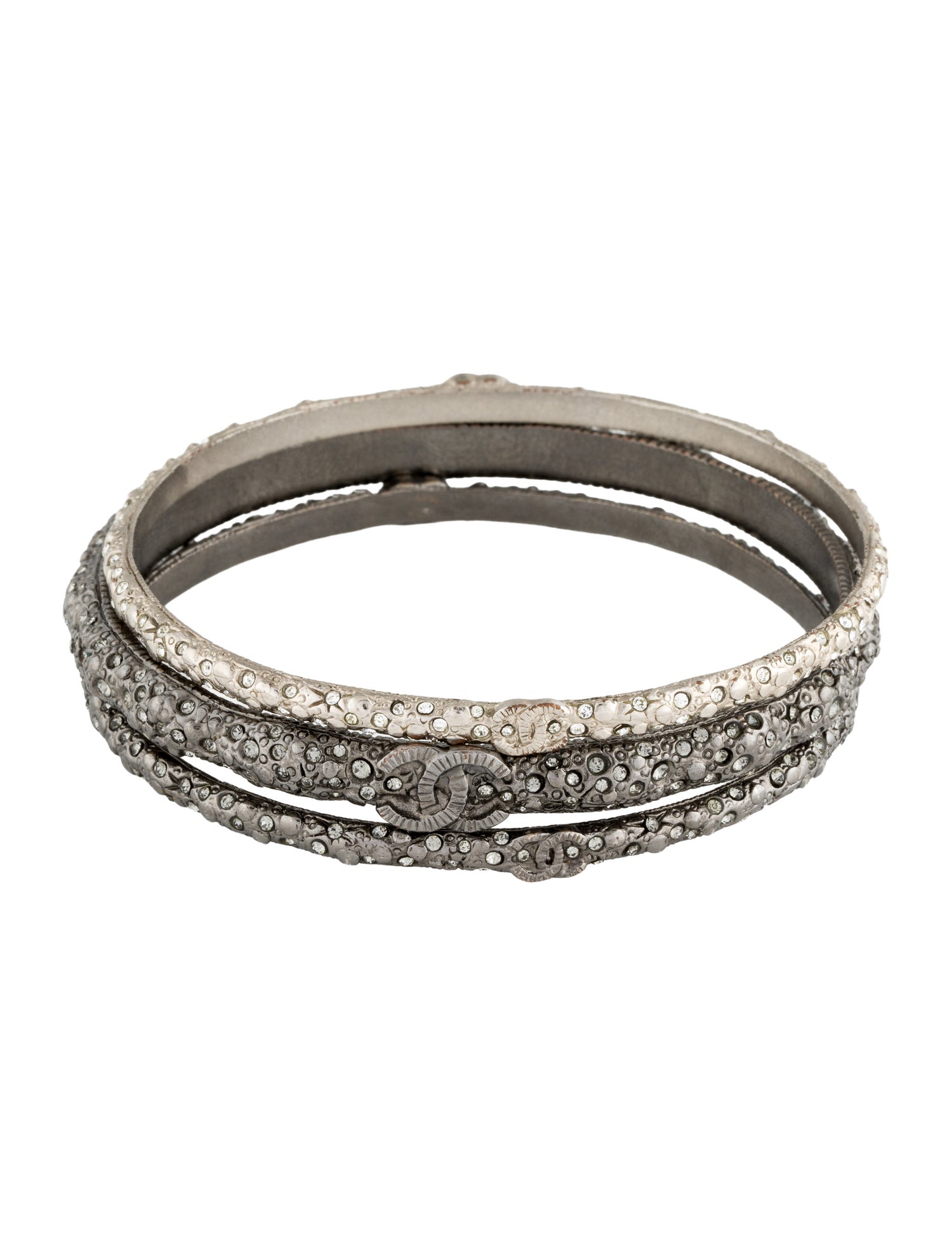 Chanel Strass CC Bangle Set