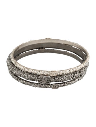 Chanel Strass CC Bangle Set