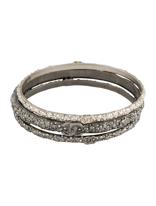 Chanel Strass CC Bangle Set
