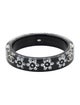 Chanel Resin & Strass Floral Inlay Bangle Bracelet
