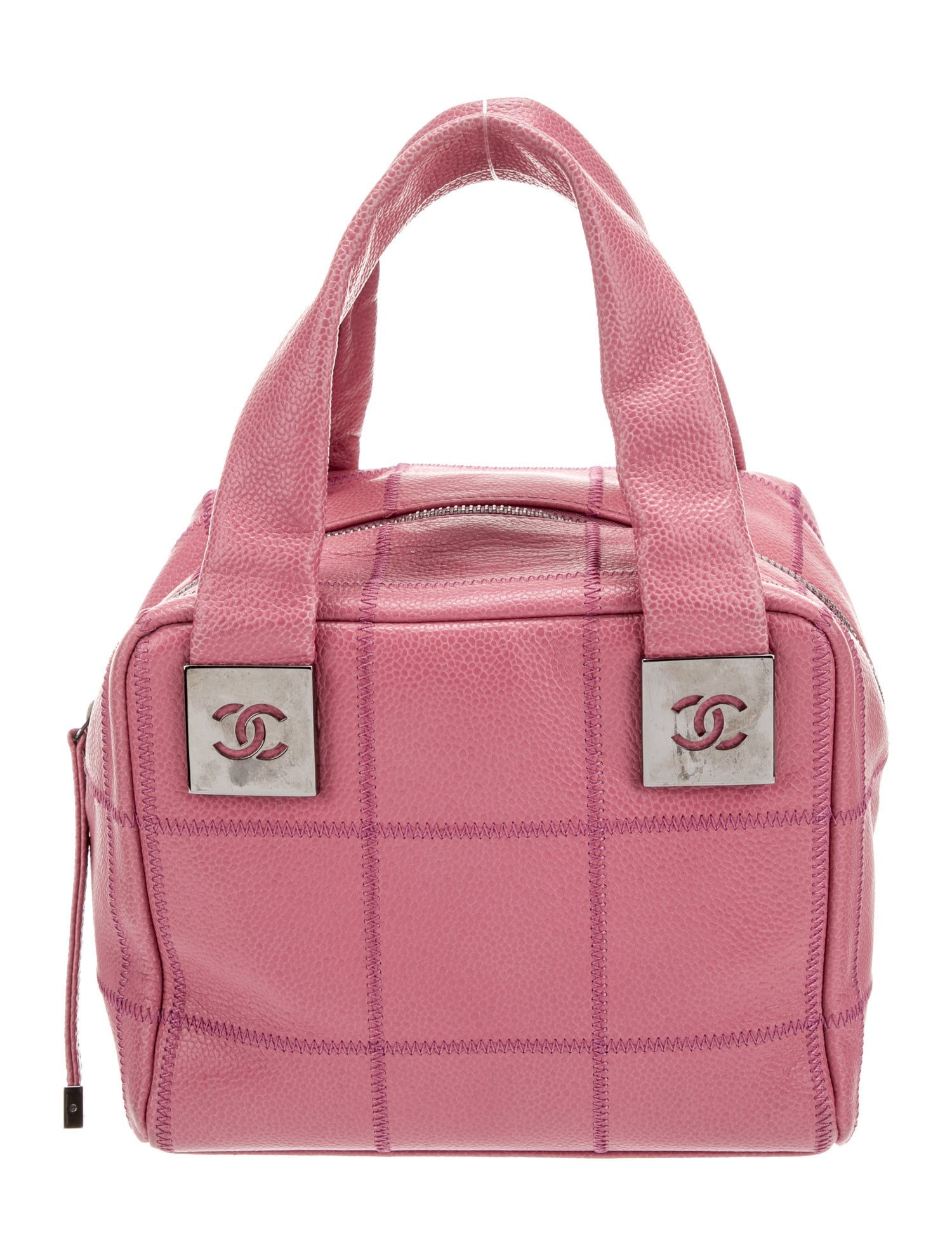 Chanel Small Square Stitch Bowler Bag