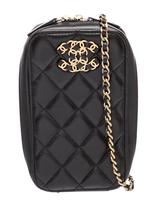 Chanel Quilted Phone Holder w/ Chain