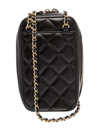 Chanel Quilted Phone Holder w/ Chain