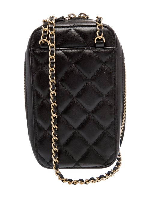 Chanel Quilted Phone Holder w/ Chain