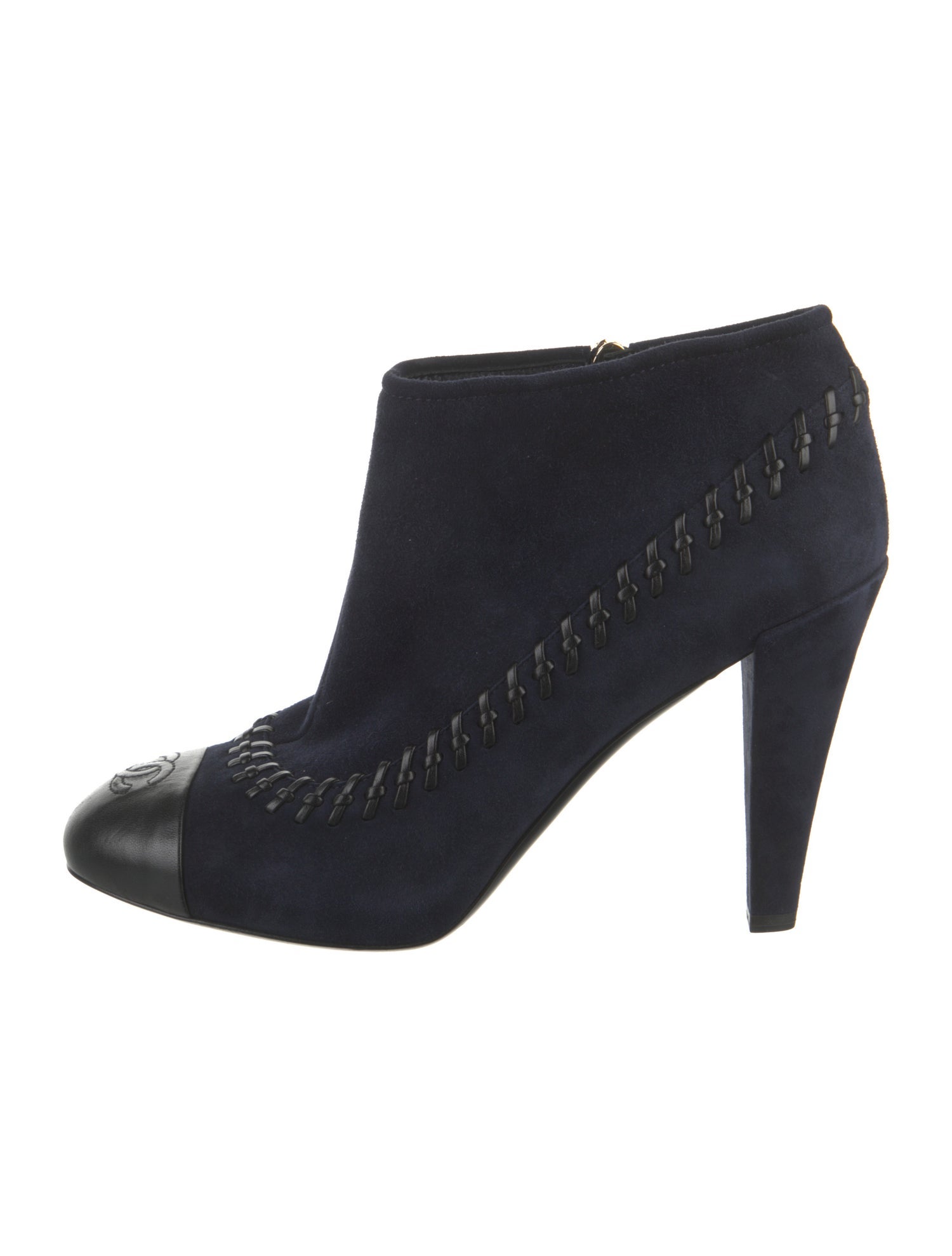 Chanel 2014 Interlocking CC Logo Boots