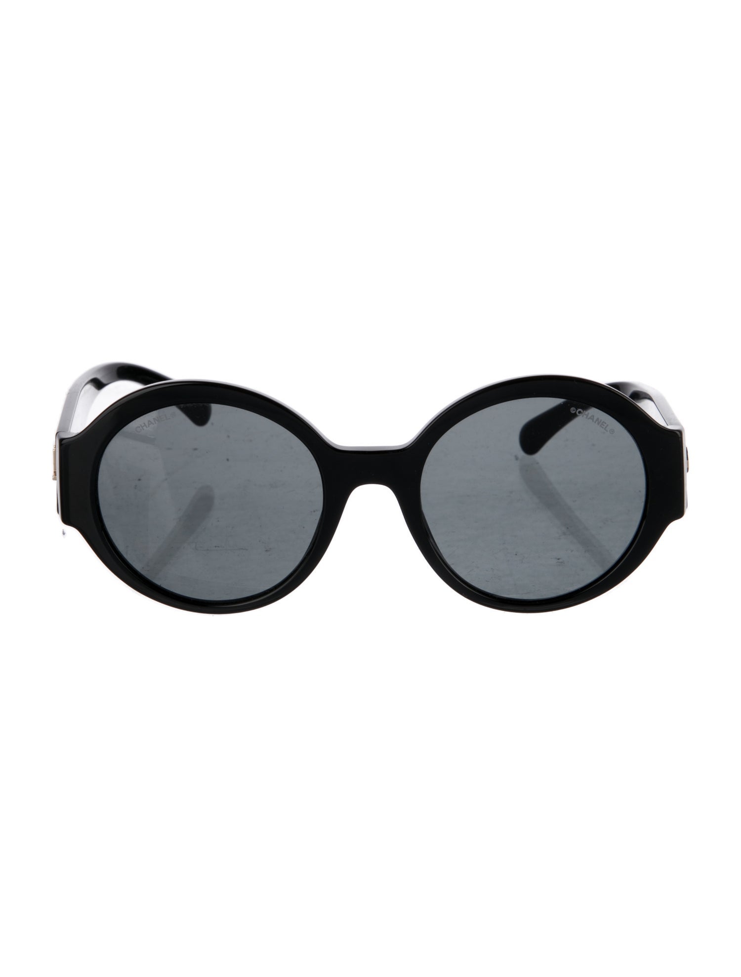 Chanel Interlocking CC Logo Round Sunglasses