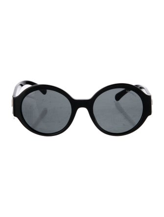 Chanel Interlocking CC Logo Round Sunglasses