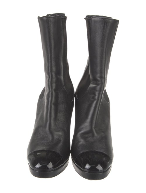 Chanel 2020 Interlocking CC Logo Chelsea Boots