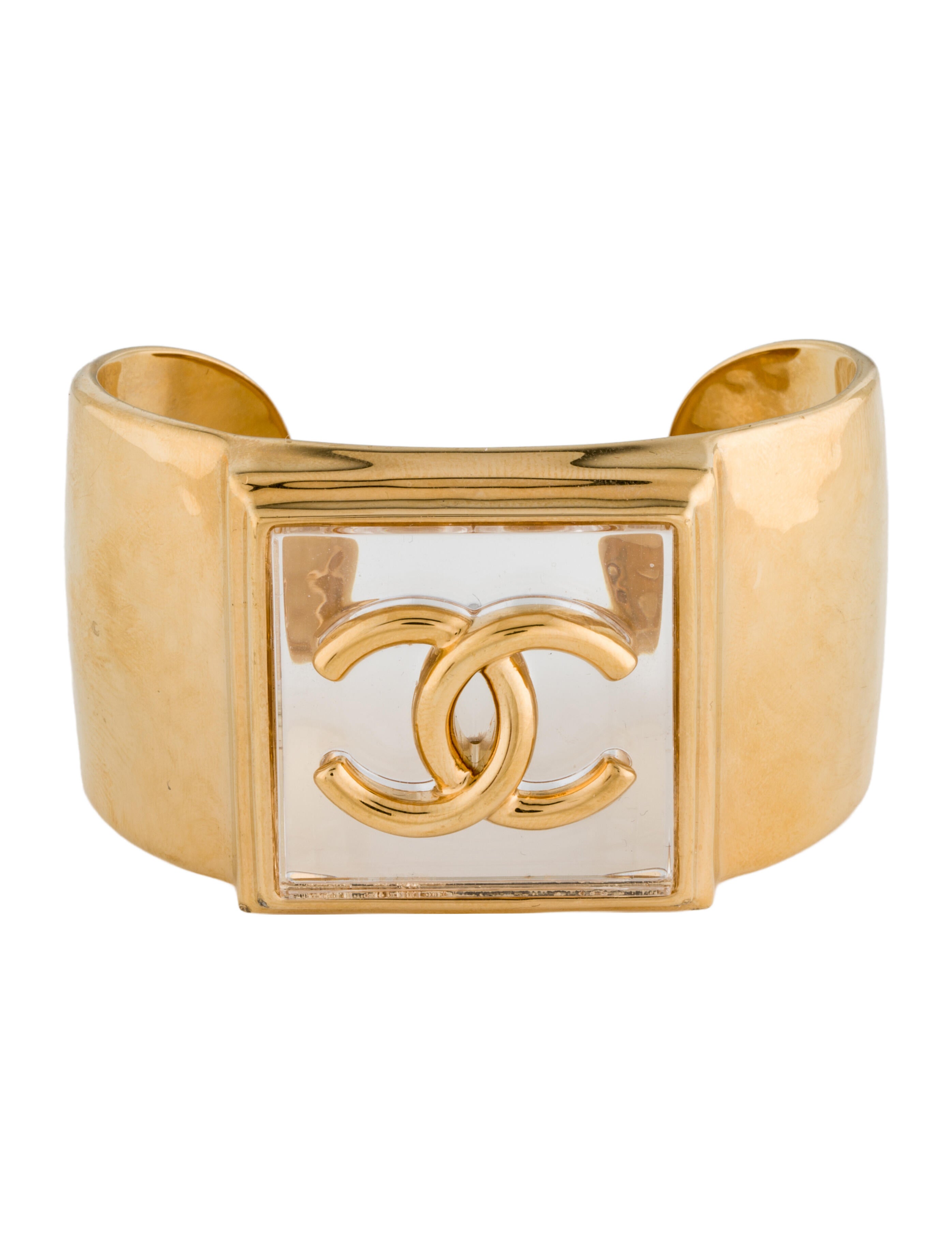 Chanel 2023 Resin CC Cuff Bracelet