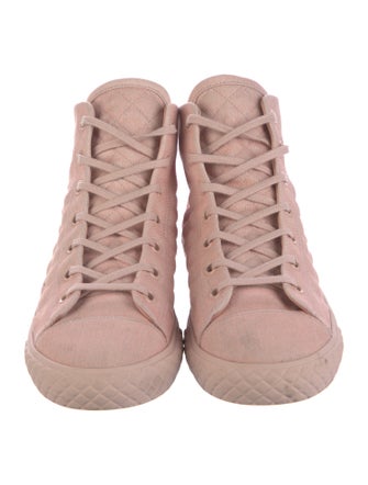 Chanel Interlocking CC Logo Denim Sneakers