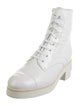 Chanel 2021 Interlocking CC Logo Combat Boots