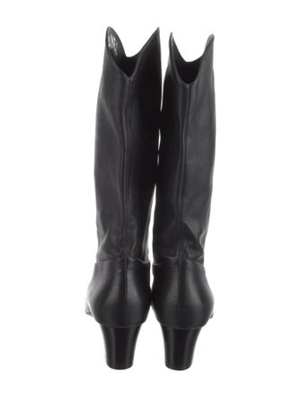 Chanel Interlocking CC Logo Leather Riding Boots