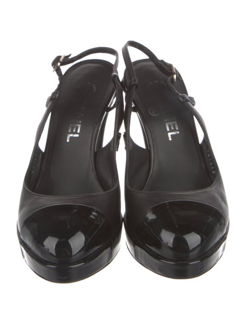 Chanel 2011 Interlocking CC Logo Slingback Pumps