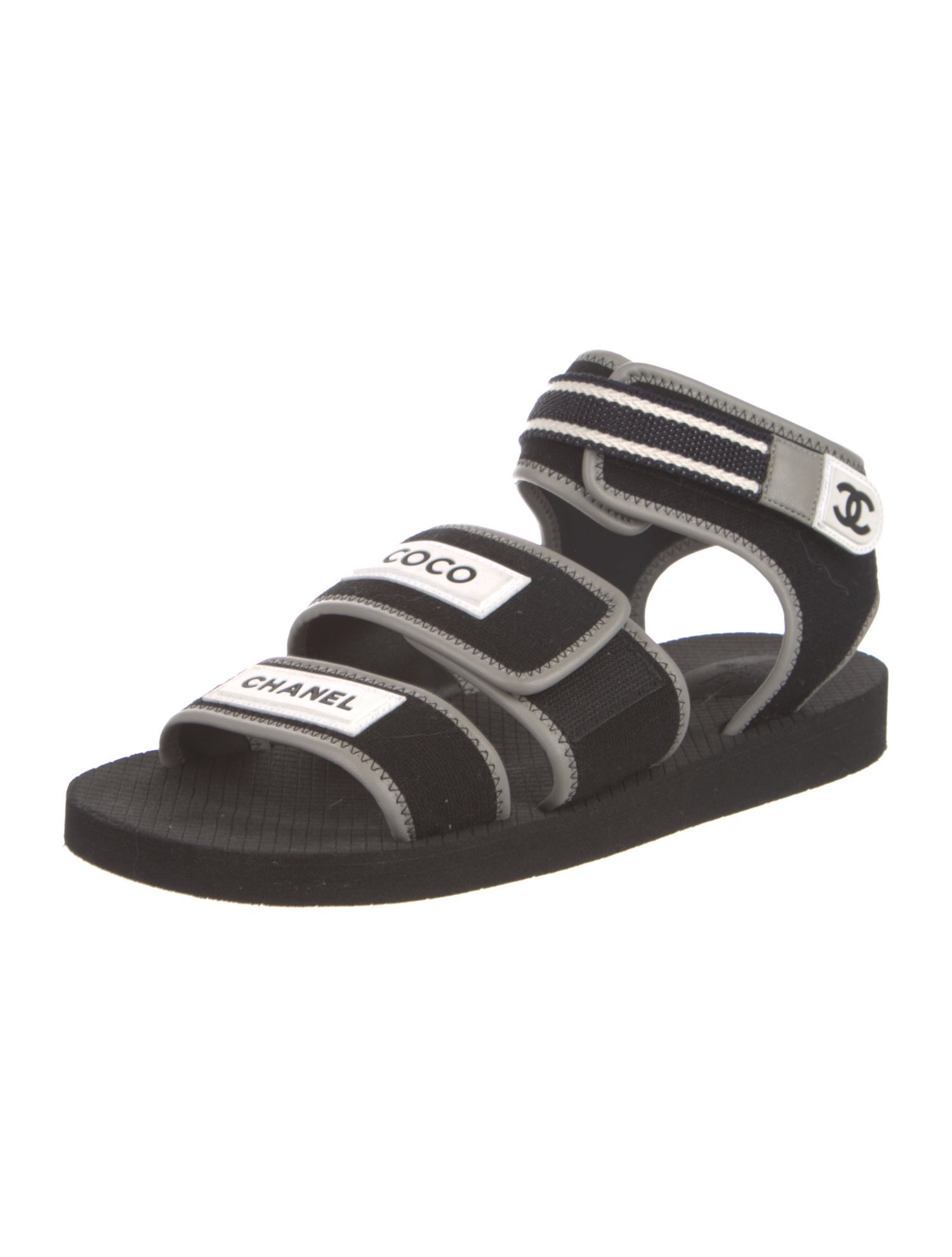 Chanel Coco Interlocking CC Logo Slides