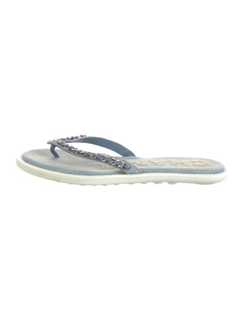 Chanel 2020 Interlocking CC Logo Flip Flops