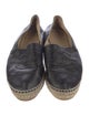 Chanel Interlocking CC Logo Leather Espadrilles