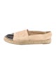 Chanel Interlocking CC Logo Lambskin Espadrilles