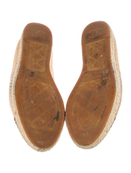 Chanel Interlocking CC Logo Lambskin Espadrilles