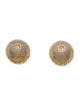 Chanel Two-Tone CC Logo Stud Earrings