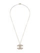 Chanel Quilted CC Pendant Necklace