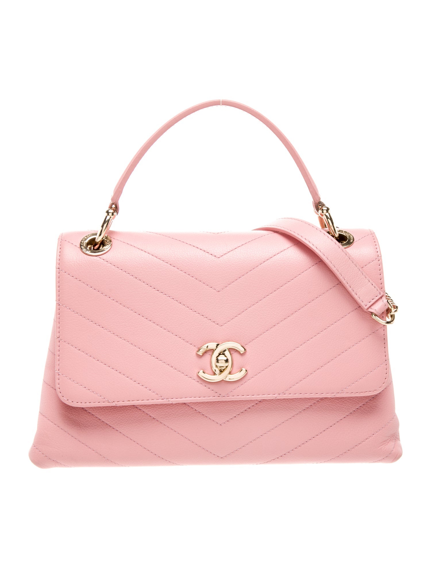 Chanel Small Chevron Chic Top Handle Bag