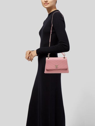 Chanel Small Chevron Chic Top Handle Bag