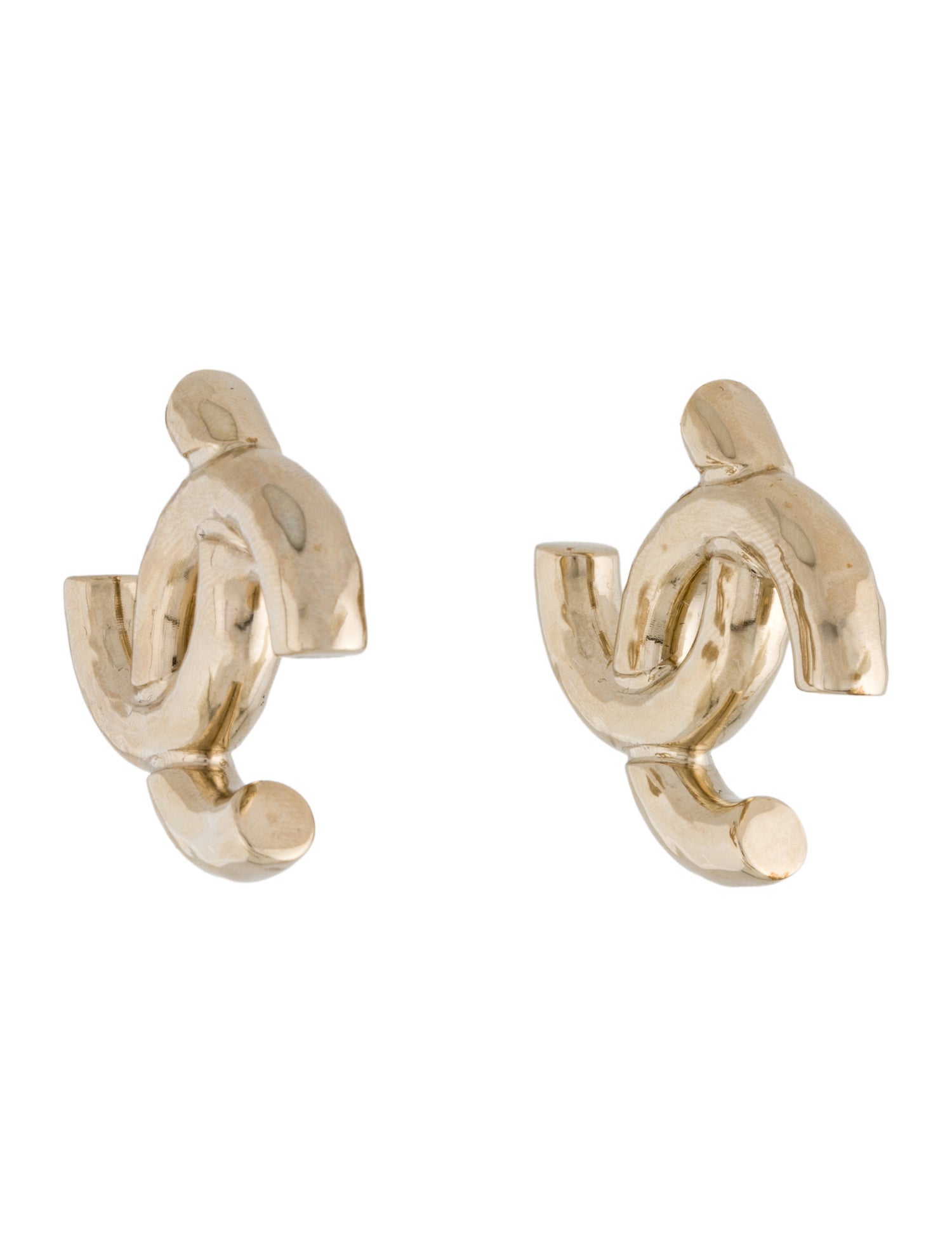 Chanel 2022 Oversized CC Stud Earrings
