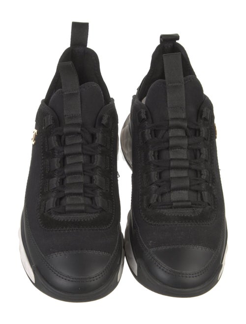 Chanel Interlocking CC Logo Suede Sneakers