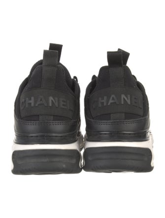 Chanel Interlocking CC Logo Suede Sneakers