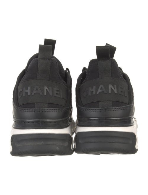 Chanel Interlocking CC Logo Suede Sneakers