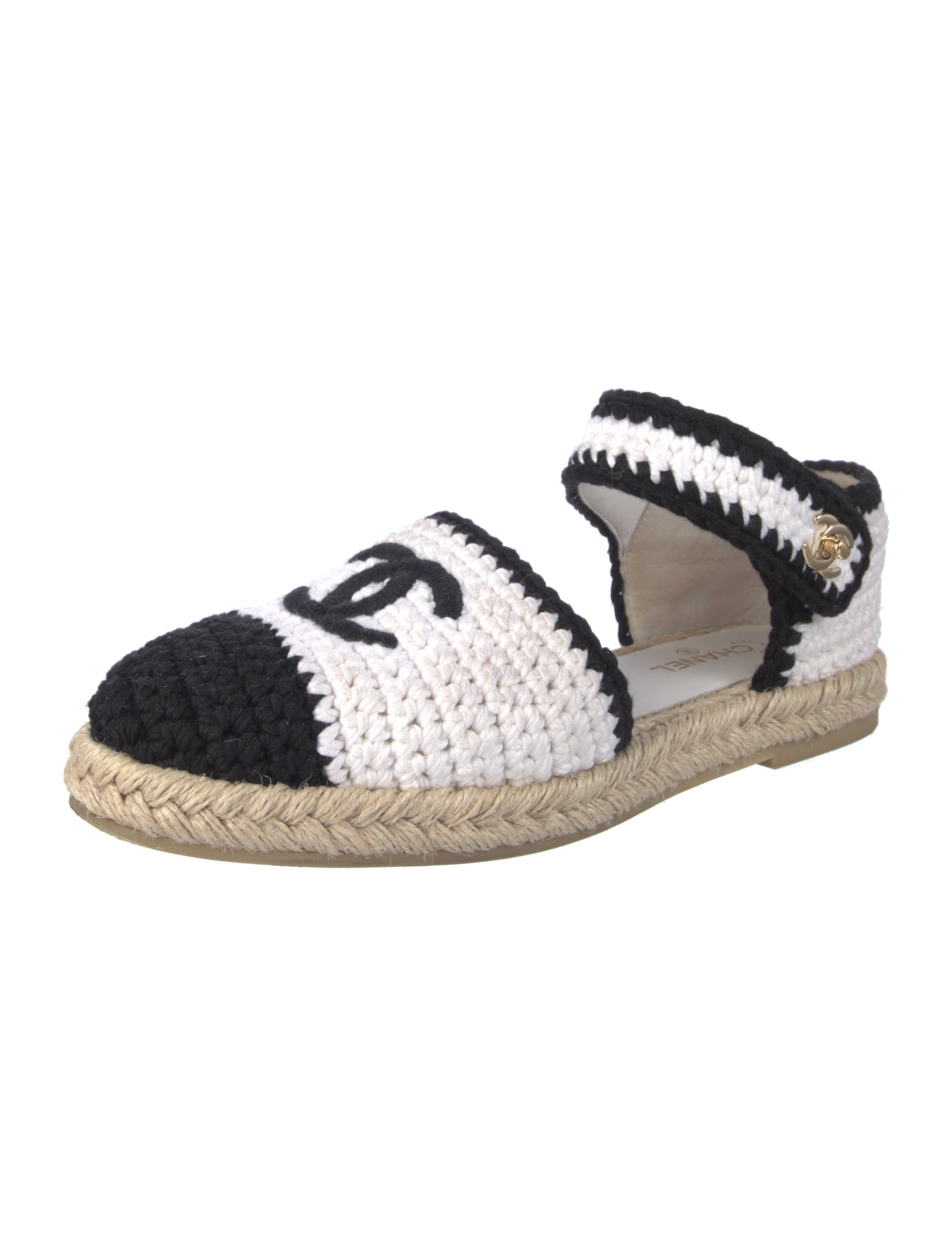 Chanel 2022 Interlocking CC Logo Espadrilles