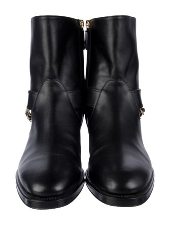Chanel 2022 Interlocking CC Logo Moto Boots