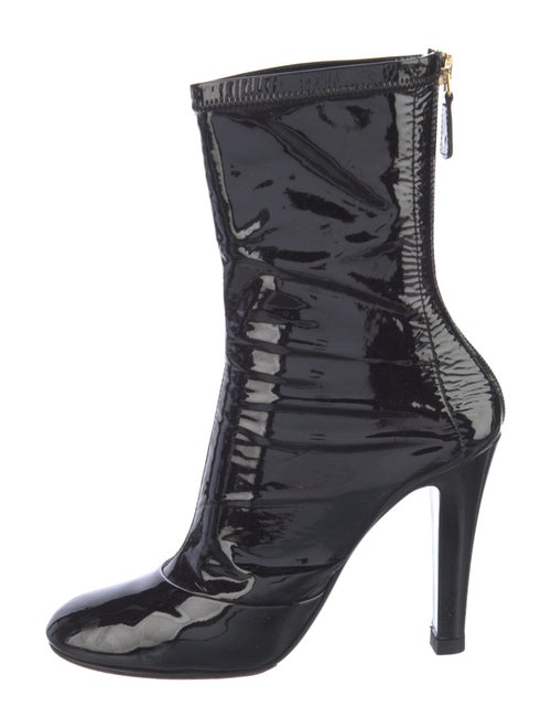 Chanel 2015 Patent Leather Lace-Up Boots