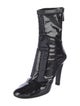 Chanel 2015 Patent Leather Lace-Up Boots
