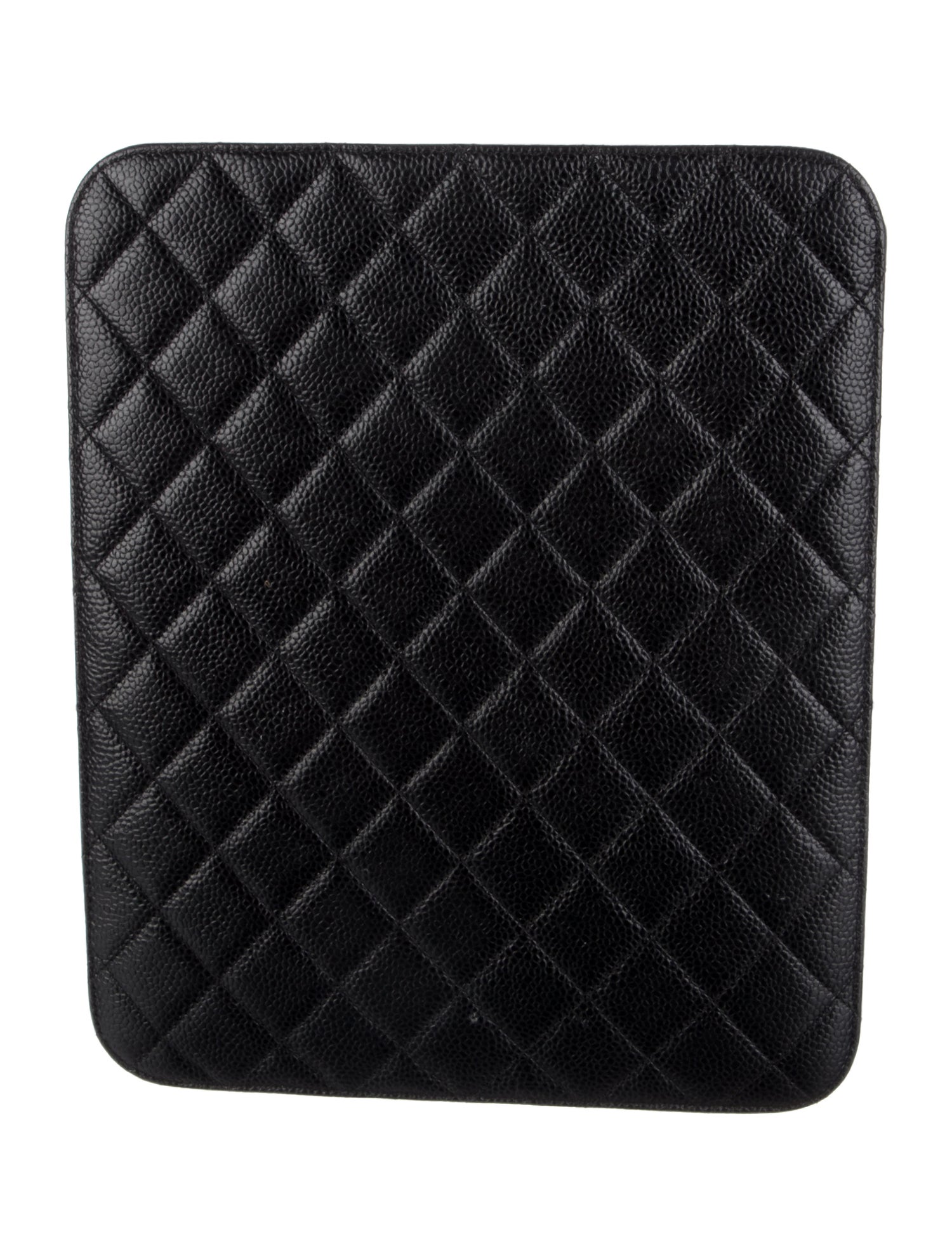 Chanel Quilted Caviar Ipad Case