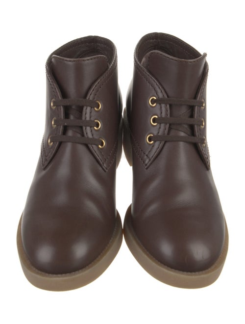 Chanel 2016 Interlocking CC Logo Lace-Up Boots