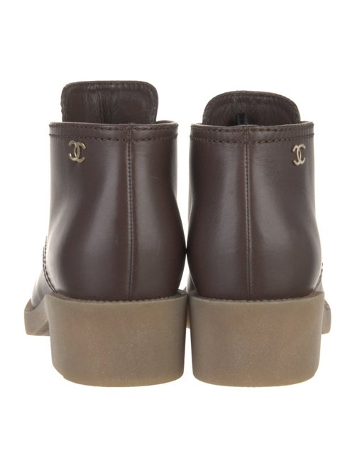 Chanel 2016 Interlocking CC Logo Lace-Up Boots