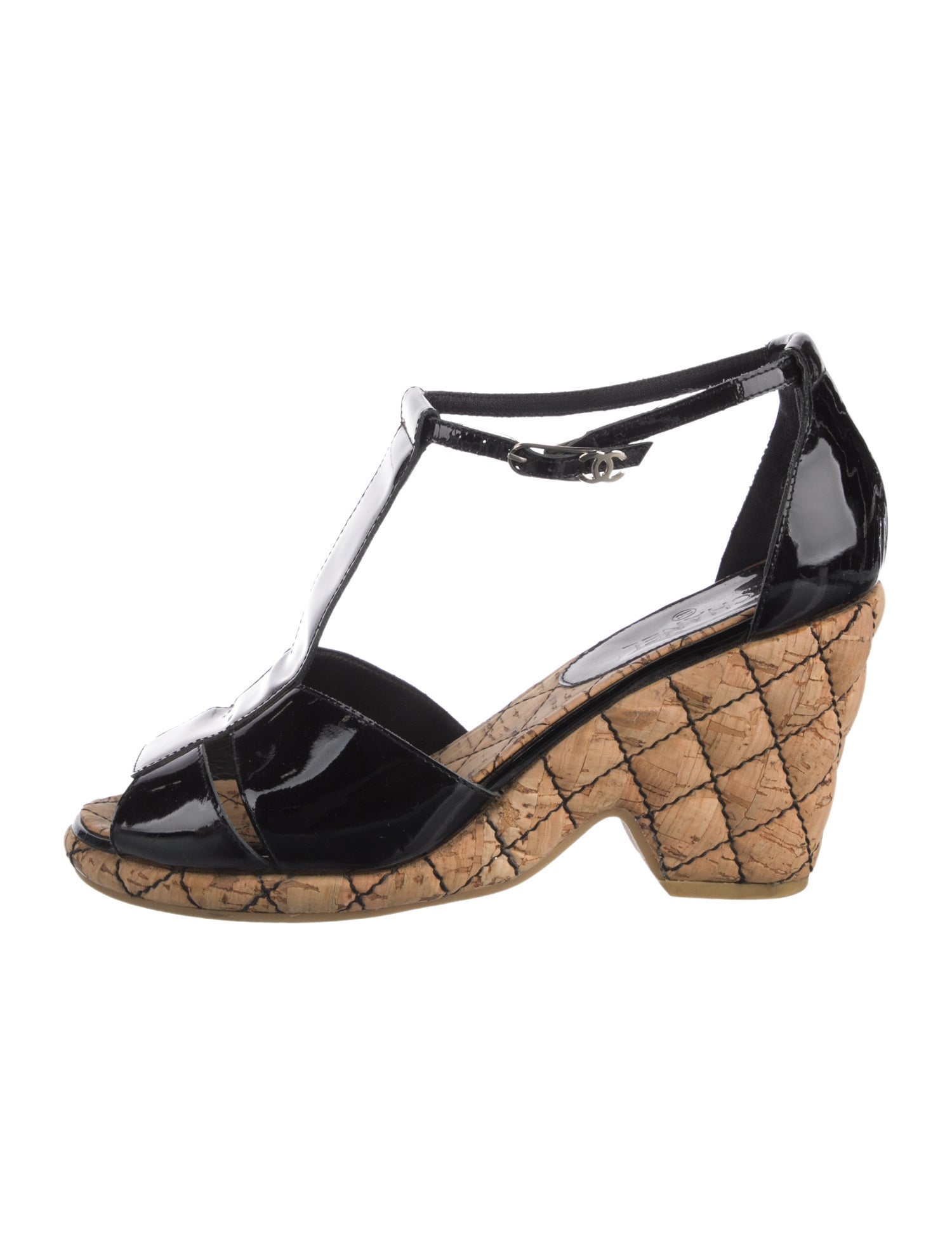 Chanel Vintage 2007 T-Strap Sandals