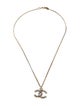 Chanel Strass CC Pendant Necklace