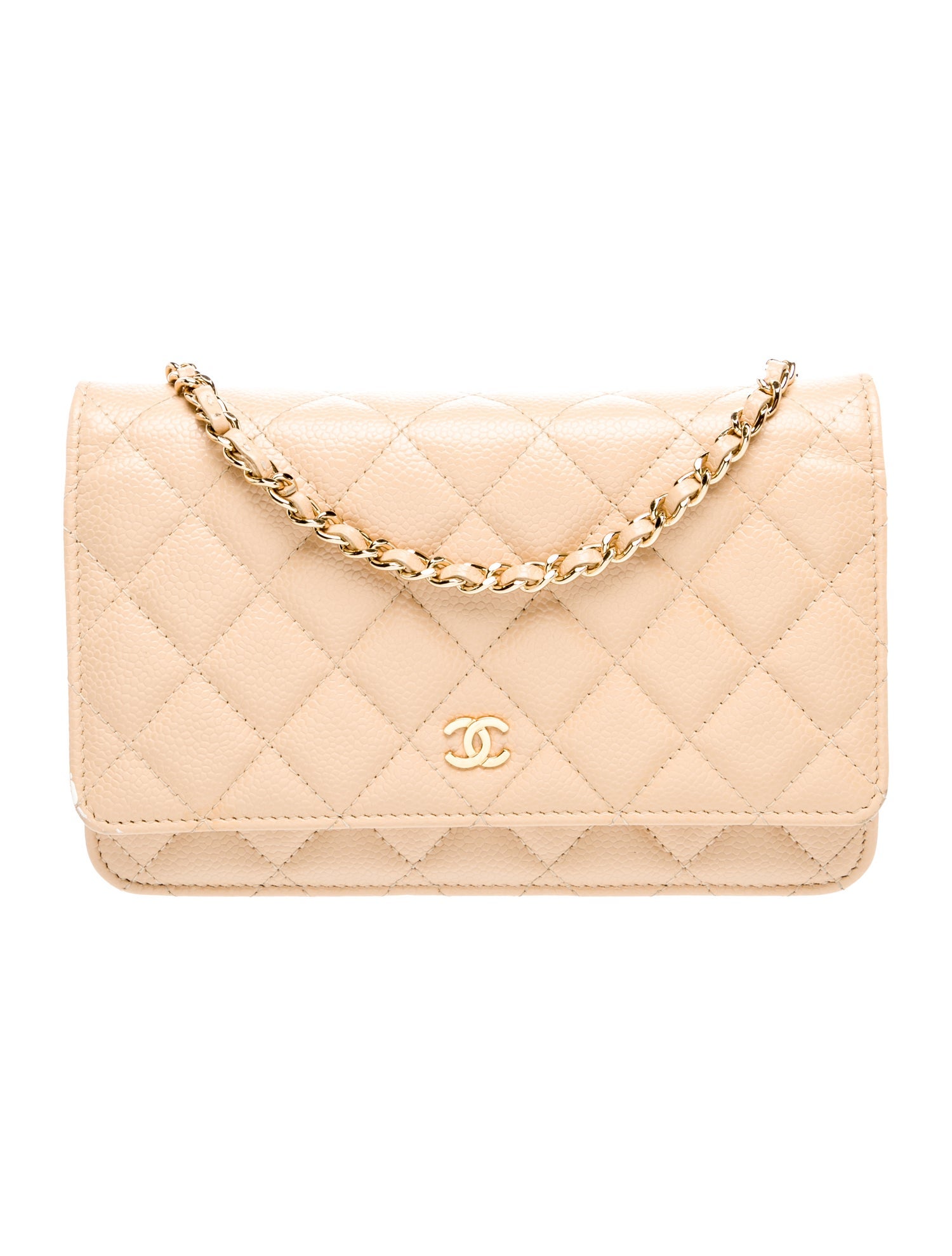 Chanel Classic Quilted Caviar Wallet on Chain