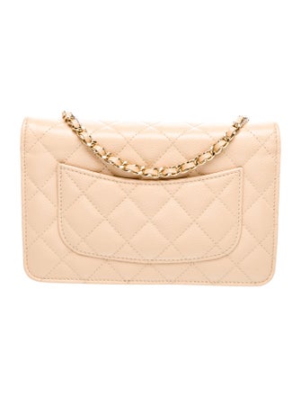 Chanel Classic Quilted Caviar Wallet on Chain