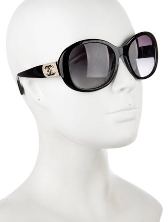 Chanel Interlocking CC Logo Round Sunglasses