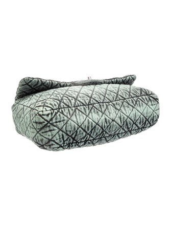 Chanel Quilted Denimpressions Maxi Single Flap Bag