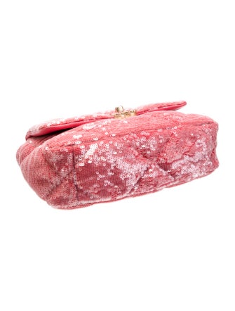 Chanel Quilted Sequins Medium 19 Flap Bag