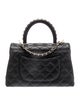 Chanel Quilted Caviar Mini Coco Chain Handle Bag