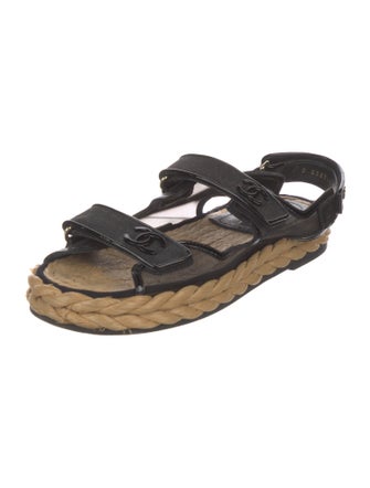 Chanel 2022 Interlocking CC Logo Espadrilles