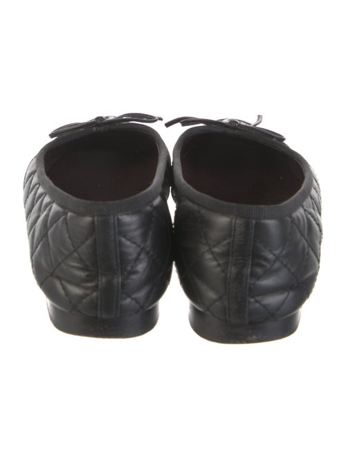 Chanel Interlocking CC Logo Leather Ballet Flats