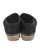 Chanel Interlocking CC Logo Tweed Espadrilles