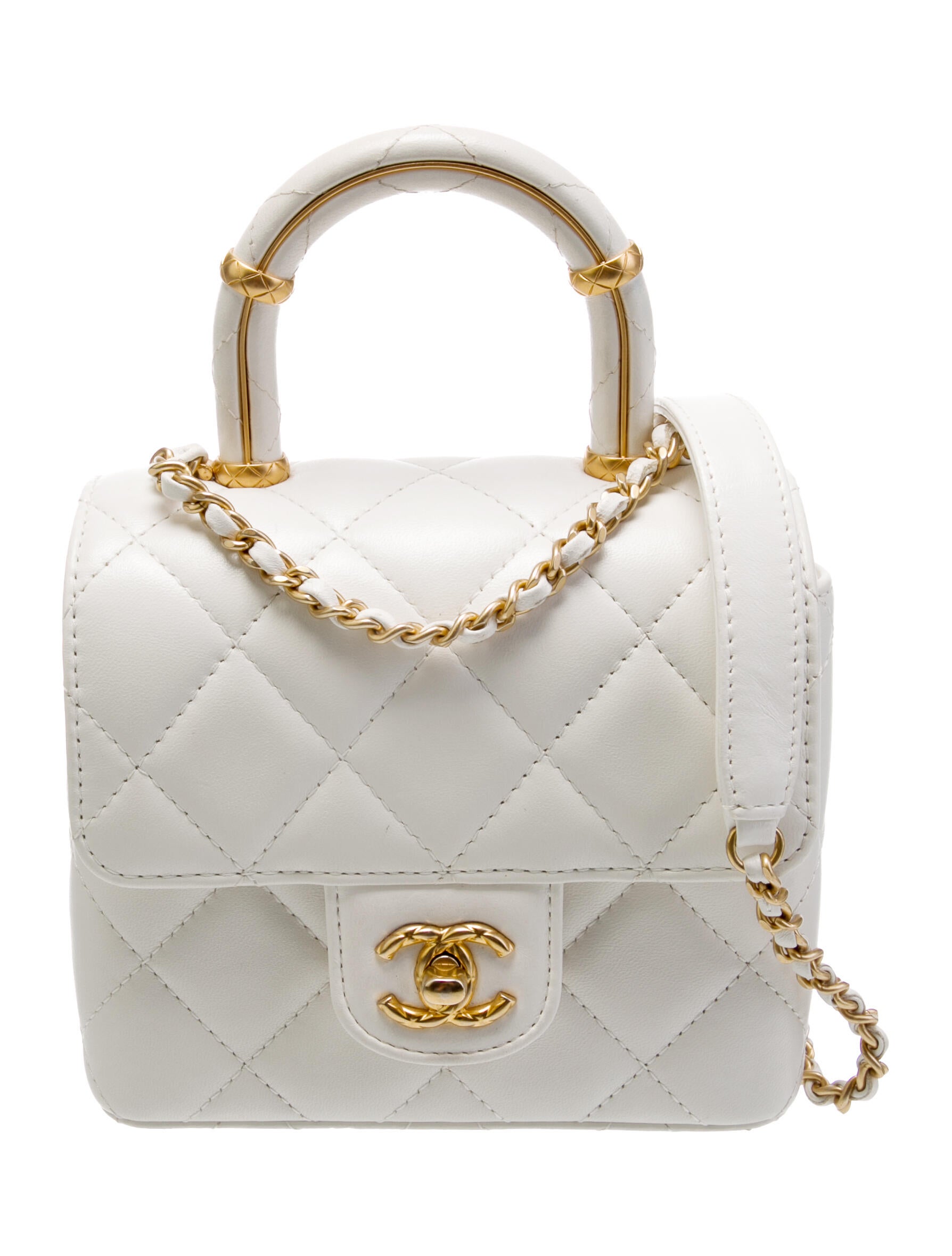 Chanel 2023 Mini Crush Top Handle Flap Bag