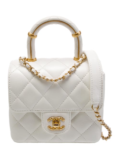 Chanel 2023 Mini Crush Top Handle Flap Bag